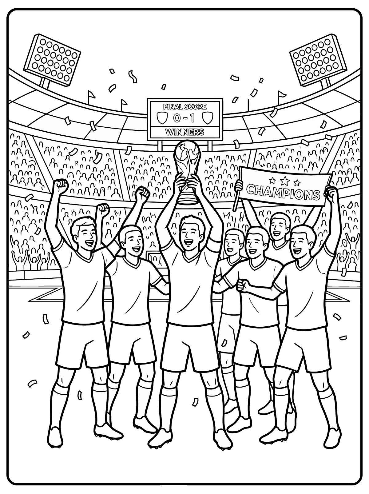 Desenho de Copa Do Mundo 2026 Desenho Colorir Imprimir 30