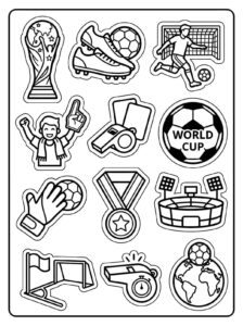 Desenho de Copa Do Mundo 2026 Desenho Colorir Imprimir 32
