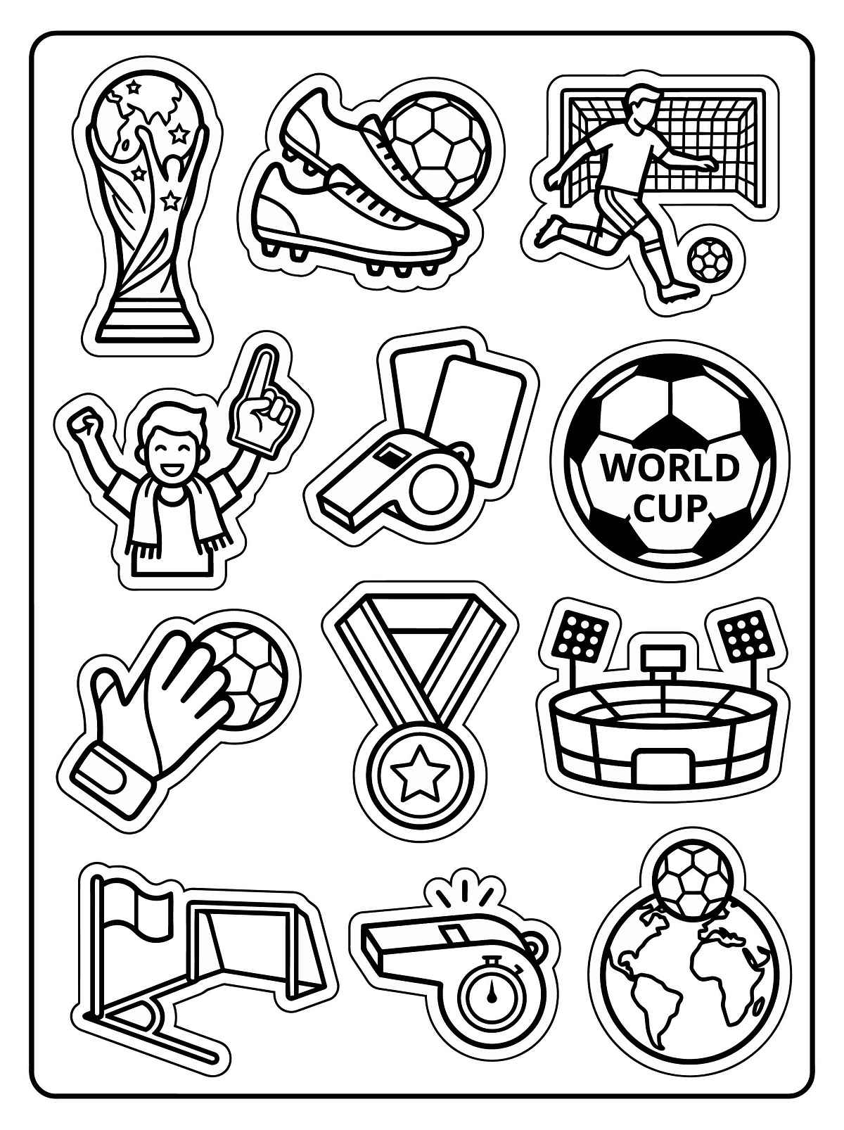 Desenho de Copa Do Mundo 2026 Desenho Colorir Imprimir 32
