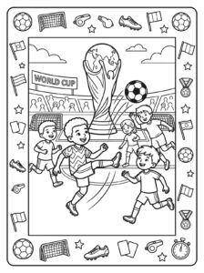 Desenho de Copa Do Mundo 2026 Desenho Colorir Imprimir 34