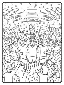 Desenho de Copa Do Mundo 2026 Desenho Colorir Imprimir 35