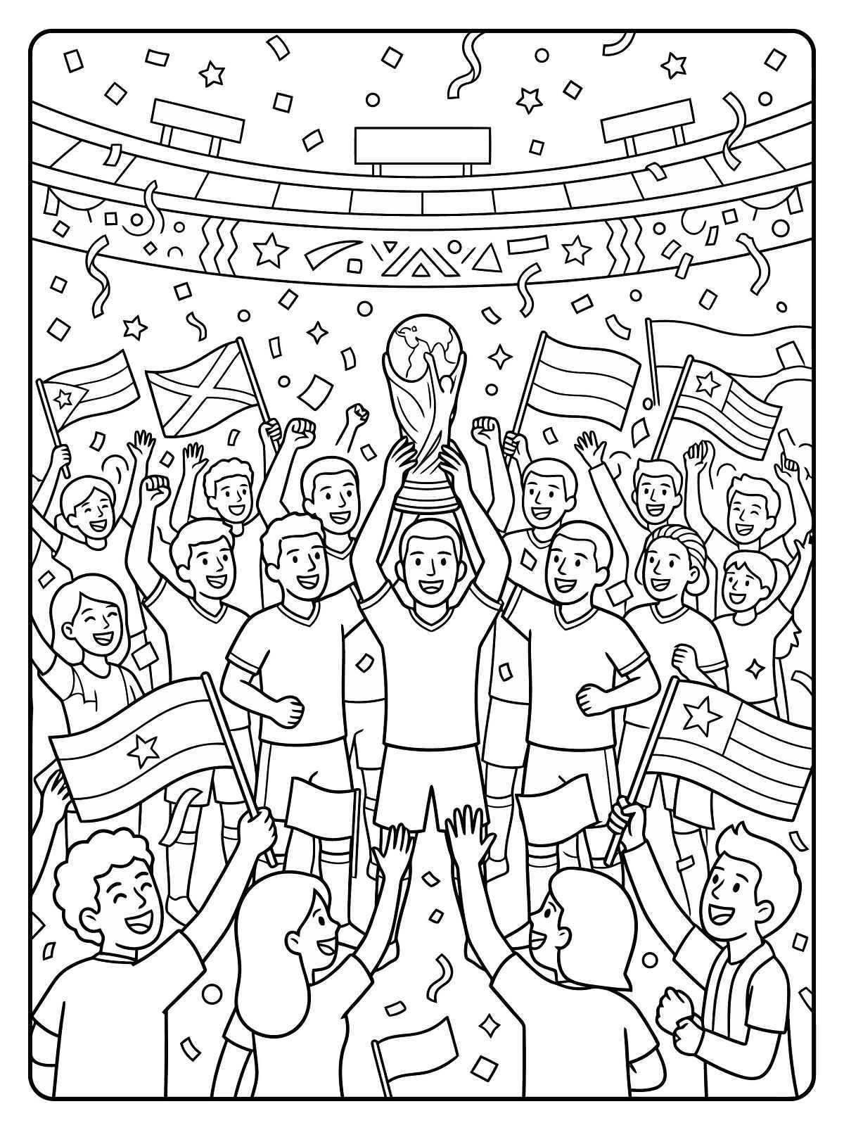 Desenho de Copa Do Mundo 2026 Desenho Colorir Imprimir 35