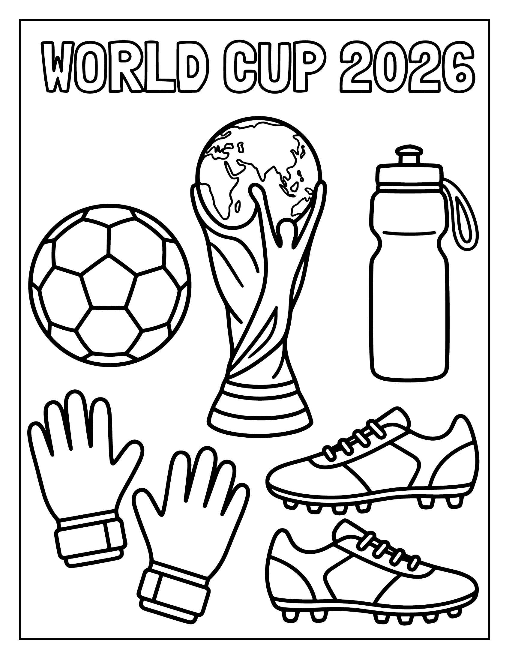 Desenho de Copa Do Mundo 2026 Desenho Colorir Imprimir 38