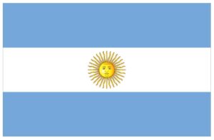 Desenho de Bandeira Da Argentina Para Imprimir