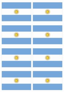 Desenho de Bandeiras Da Argentina Para Imprimir