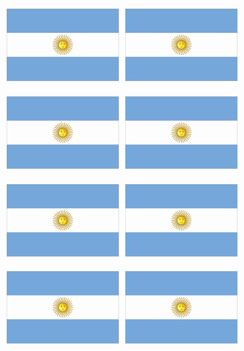 Desenho de Bandeiras Da Argentina Para Imprimir