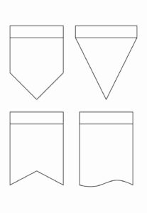 Desenho de Bandeirinhas Juninas Para Pintar
