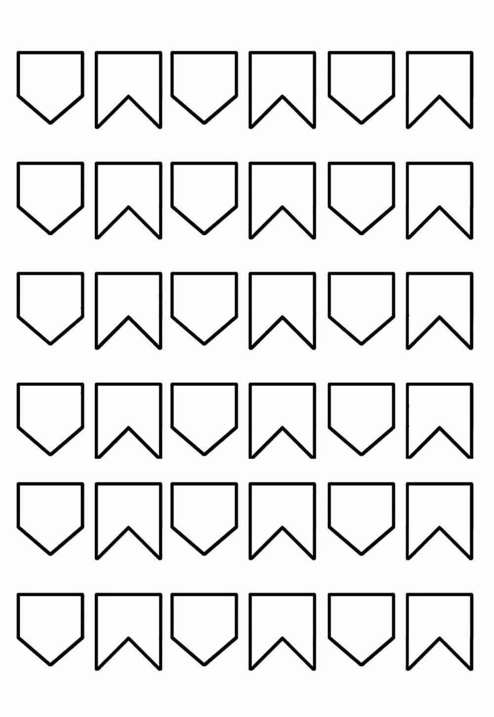 Desenho de Desenhos De Bandeirinhas Juninas Para Colorir (1)