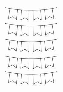 Desenho de Desenhos De Bandeirinhas Juninas Para Pintar