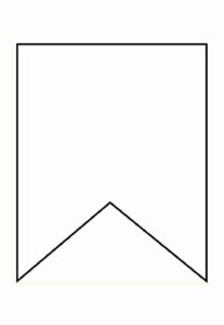Desenho de Molde De Bandeirinhas Juninas Para Imprimir
