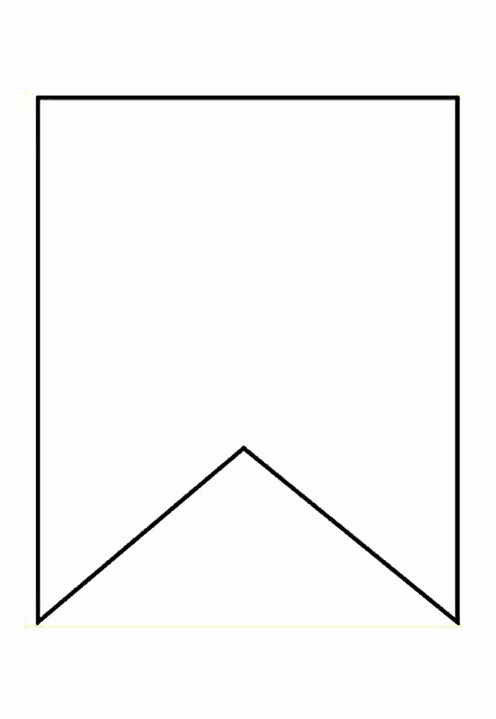 Desenho de Molde De Bandeirinhas Juninas Para Imprimir