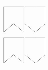 Desenho de Moldes De Bandeirinhas Juninas Para Imprimir