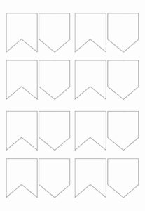 Desenho de Moldes De Bandeirinhas Para Colorir