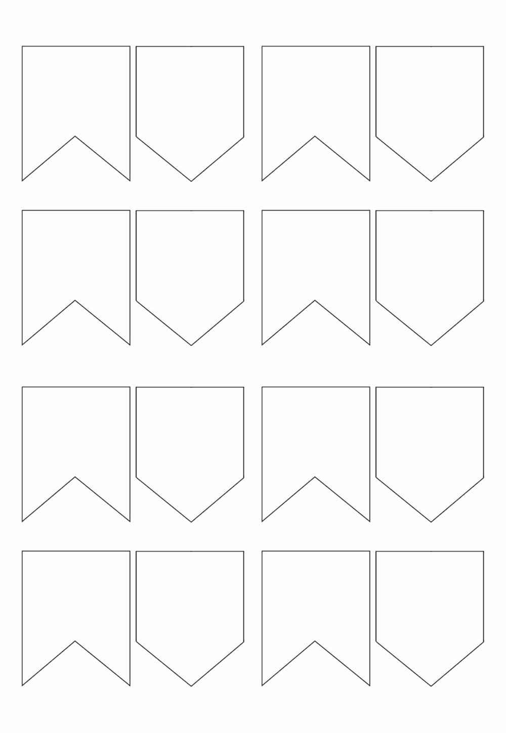 Desenho de Moldes De Bandeirinhas Para Colorir