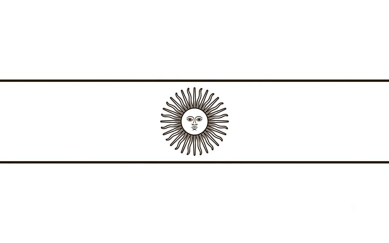 Desenho de Bandeira Da Argentina Desenho Colorir Imprimir 5