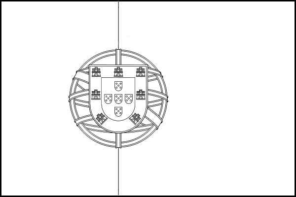 Desenho de Bandeira De Portugal Desenho Colorir Imprimir 03