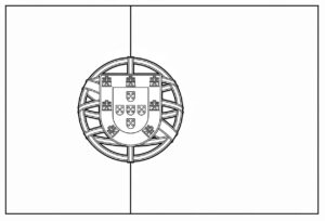 Desenho de Bandeira De Portugal Desenho Colorir Imprimir 13