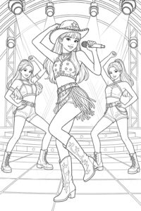 Desenho de Blackpink Desenho Colorir Imprimir 10