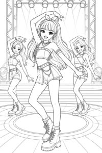 Desenho de Blackpink Desenho Colorir Imprimir 11