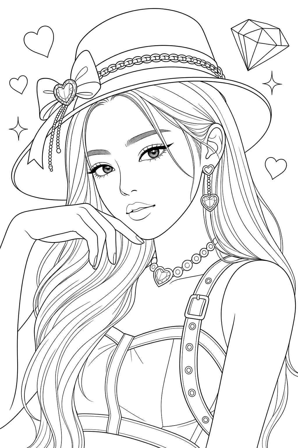 Desenho de Blackpink Desenho Colorir Imprimir 15