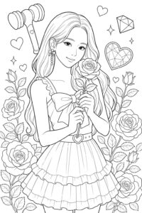 Desenho de Blackpink Desenho Colorir Imprimir 16