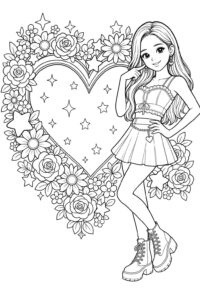 Desenho de Blackpink Desenho Colorir Imprimir 17