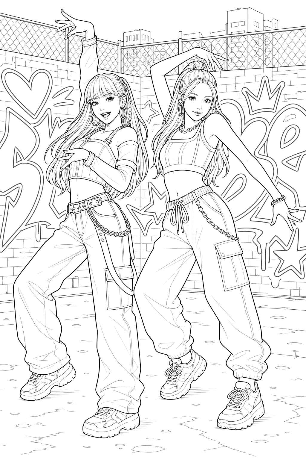 Desenho de Blackpink Desenho Colorir Imprimir 20