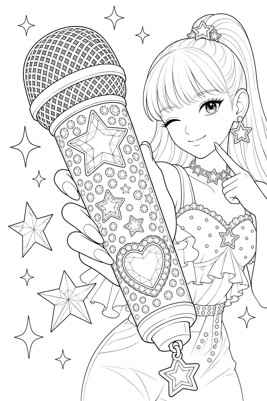 Desenho de Blackpink Desenho Colorir Imprimir 23