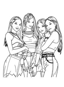 Desenho de Blackpink Desenho Colorir Imprimir 26
