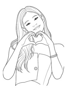 Desenho de Blackpink Desenho Colorir Imprimir 44