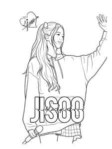 Desenho de Blackpink Desenho Colorir Imprimir 46 Jisco