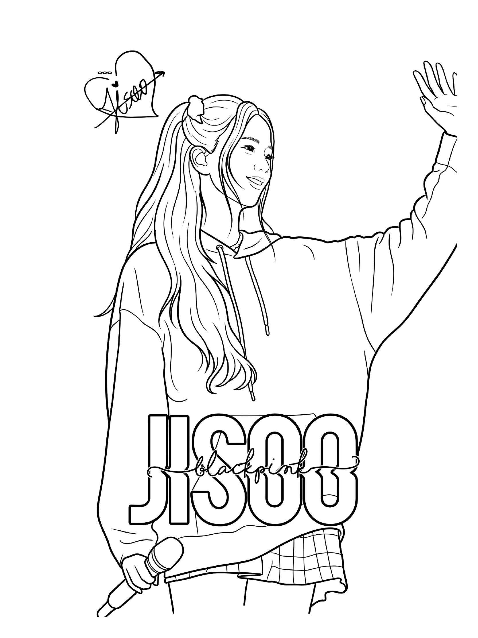 Desenho de Blackpink Desenho Colorir Imprimir 46 Jisco
