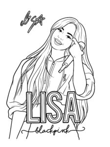 Desenho de Blackpink Desenho Colorir Imprimir 47 Lisa