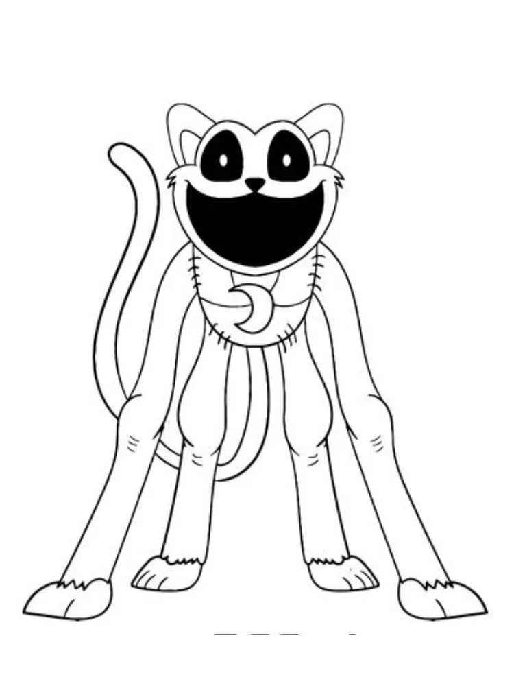 Desenho de CatNap Desenho Colorir Imprimir 02