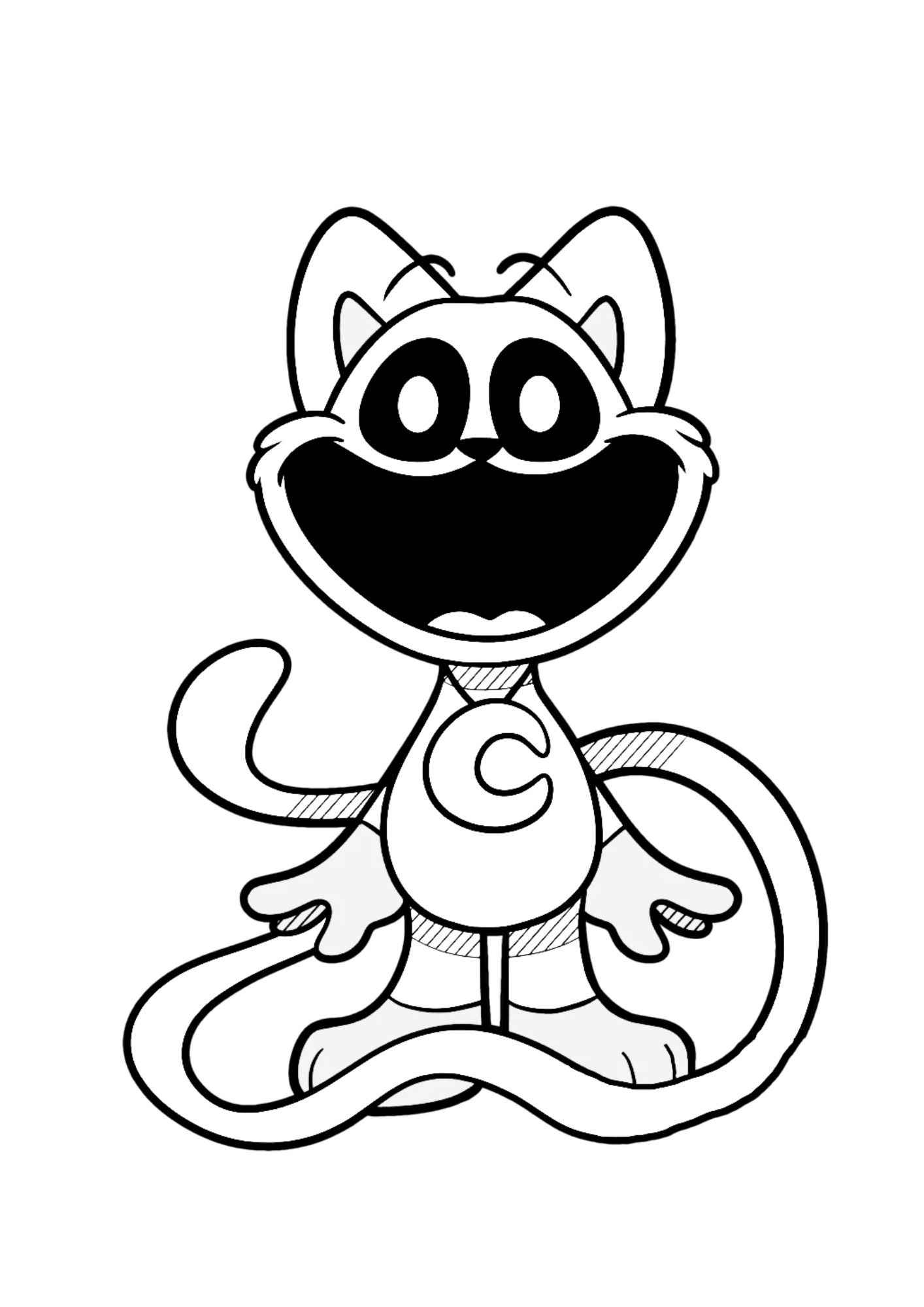 Desenho de CatNap Desenho Colorir Imprimir 05