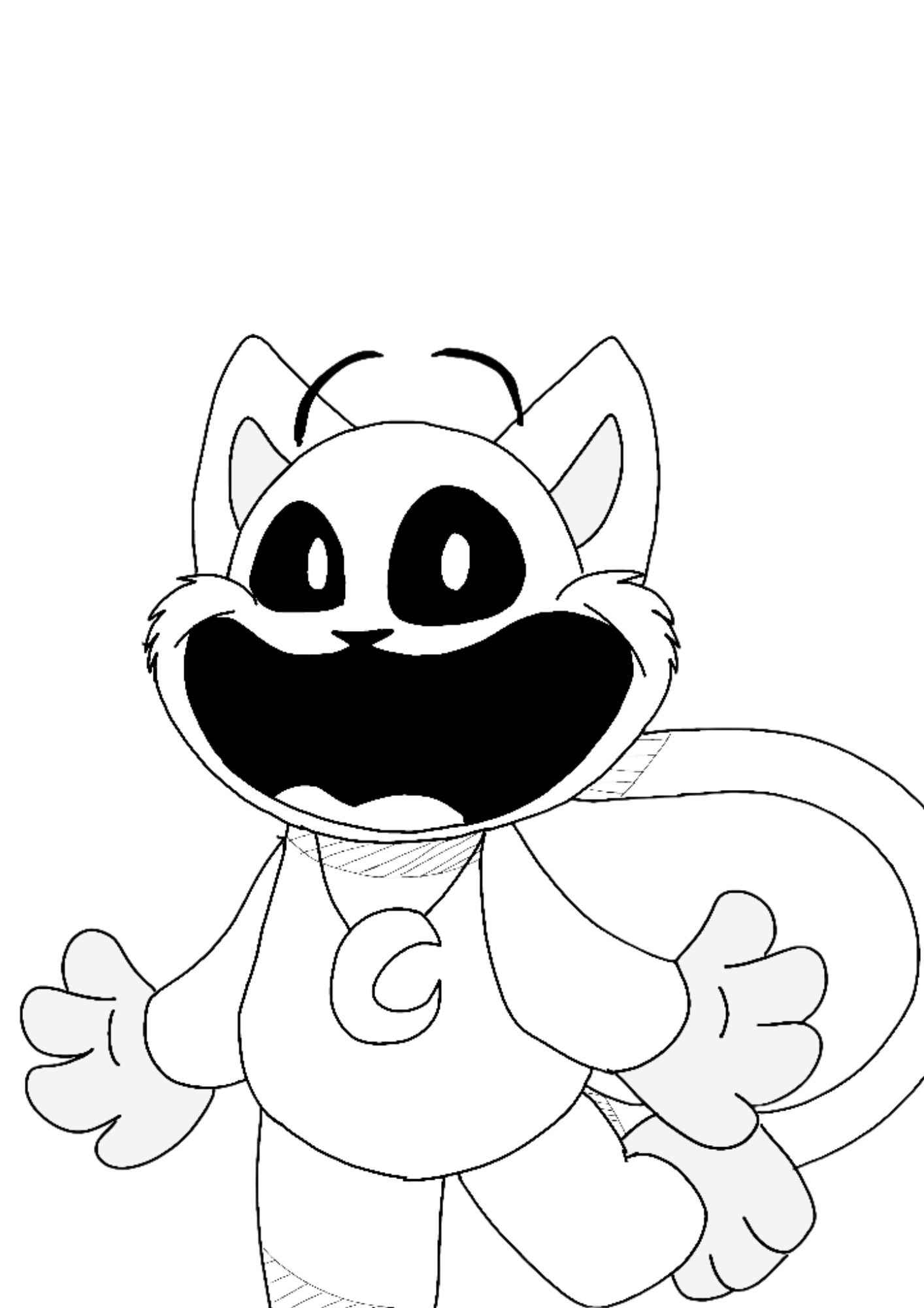 Desenho de CatNap Desenho Colorir Imprimir 11
