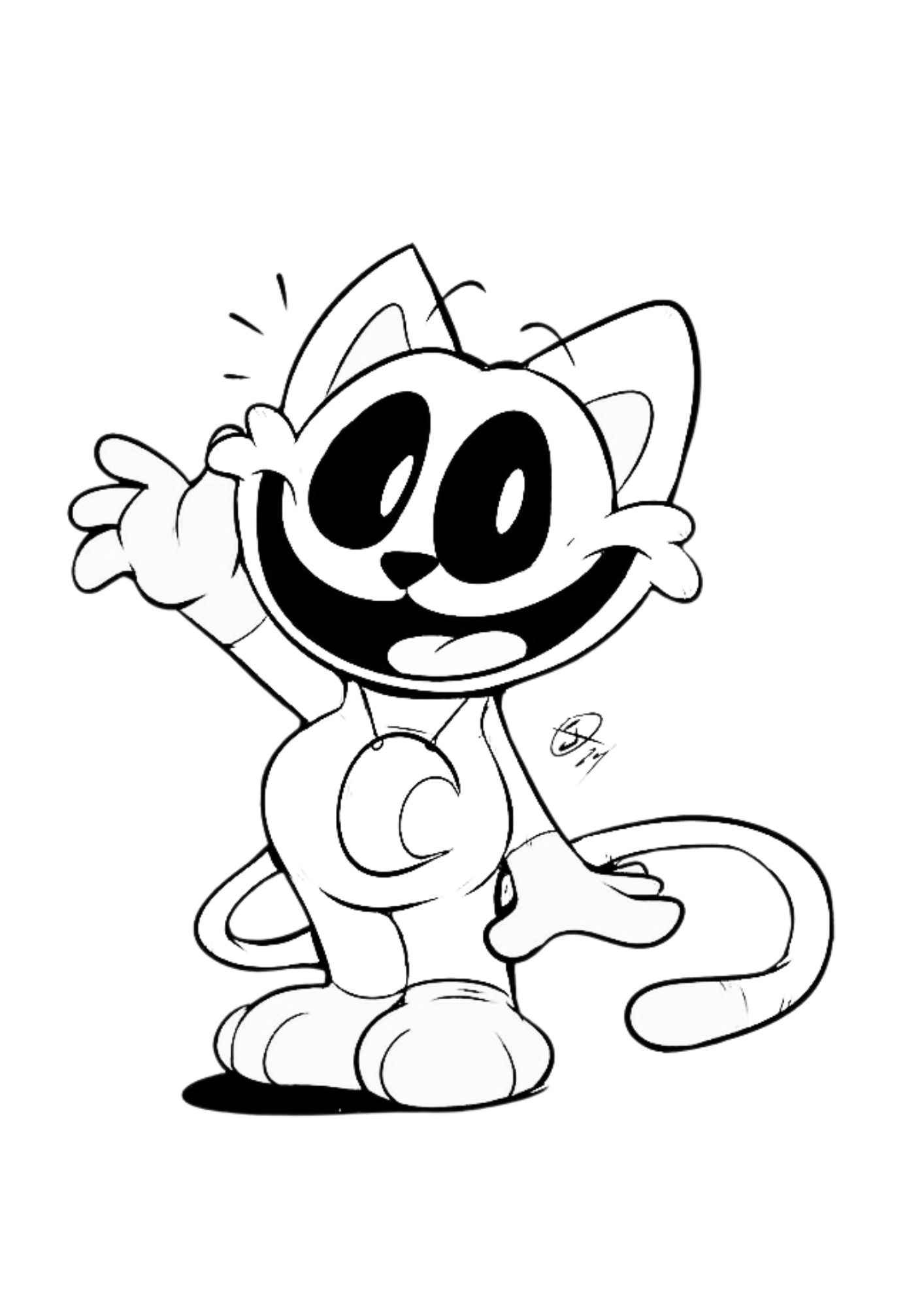 Desenho de CatNap Desenho Colorir Imprimir 19