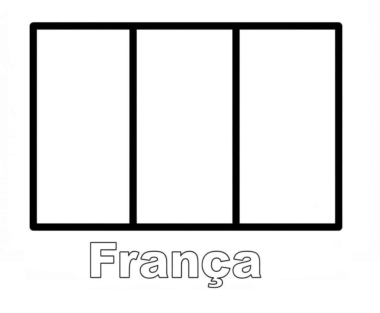 Desenho de Bandeira Da Franca Desenho Colorir Imprimir 15