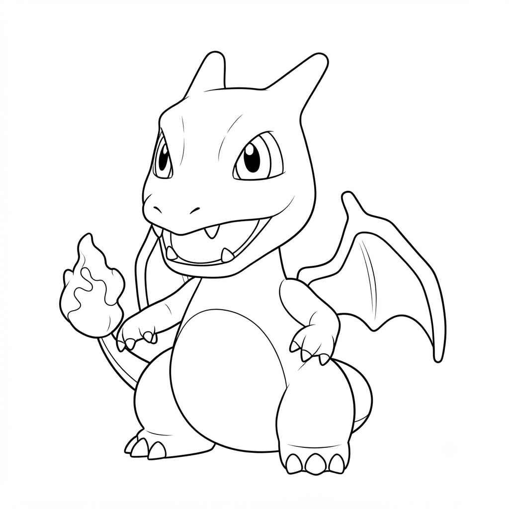 Desenho de Charizard Chibi Pokemon Desenho Colorir Imprimir 31