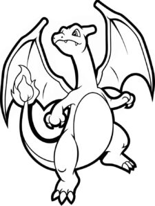 Desenho de Charizard Pokemon Desenho Colorir Imprimir 14