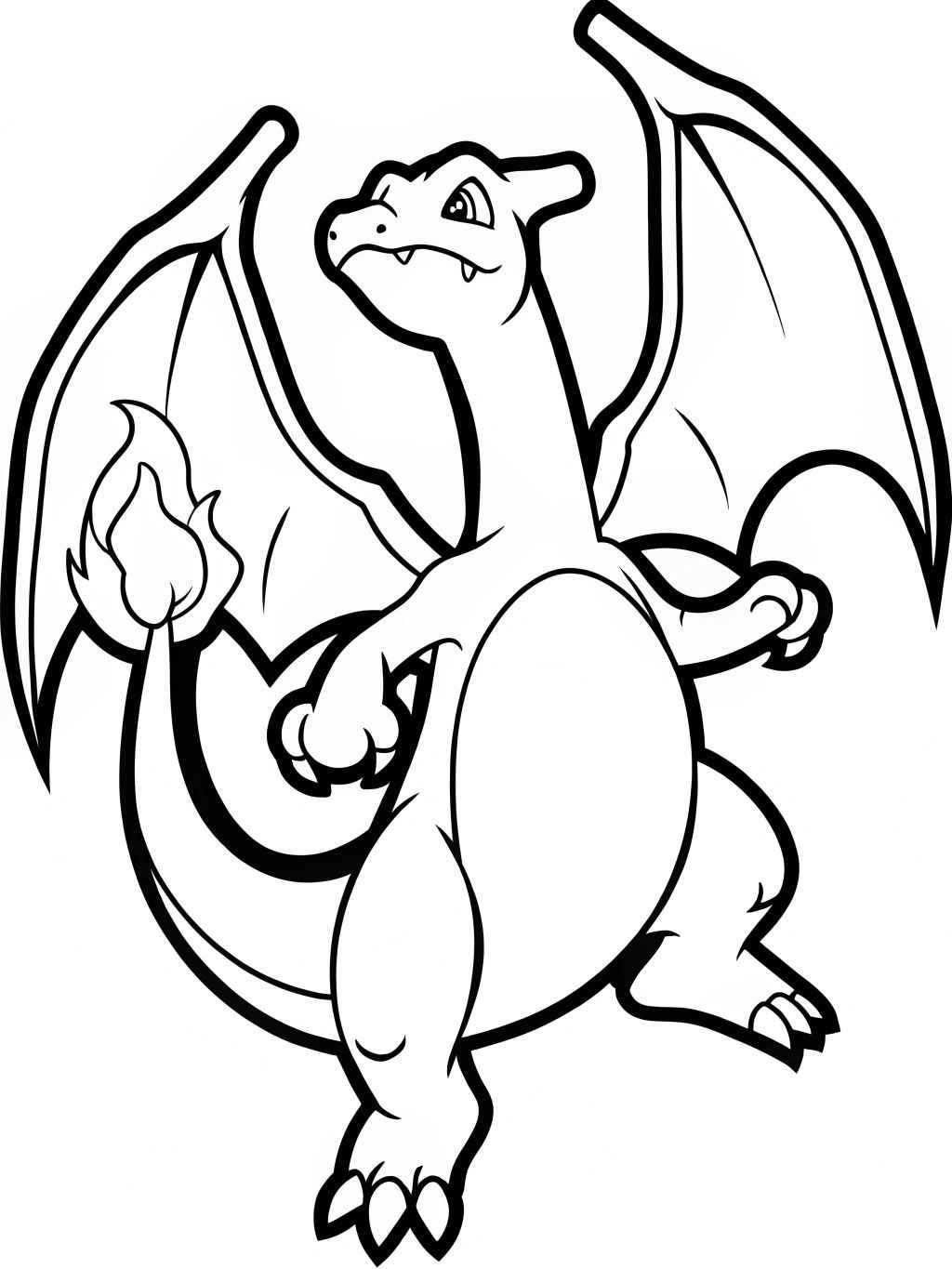 Desenho de Charizard Pokemon Desenho Colorir Imprimir 14