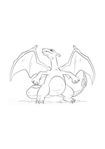 Desenho de Charizard Pokemon Desenho Colorir Imprimir 19