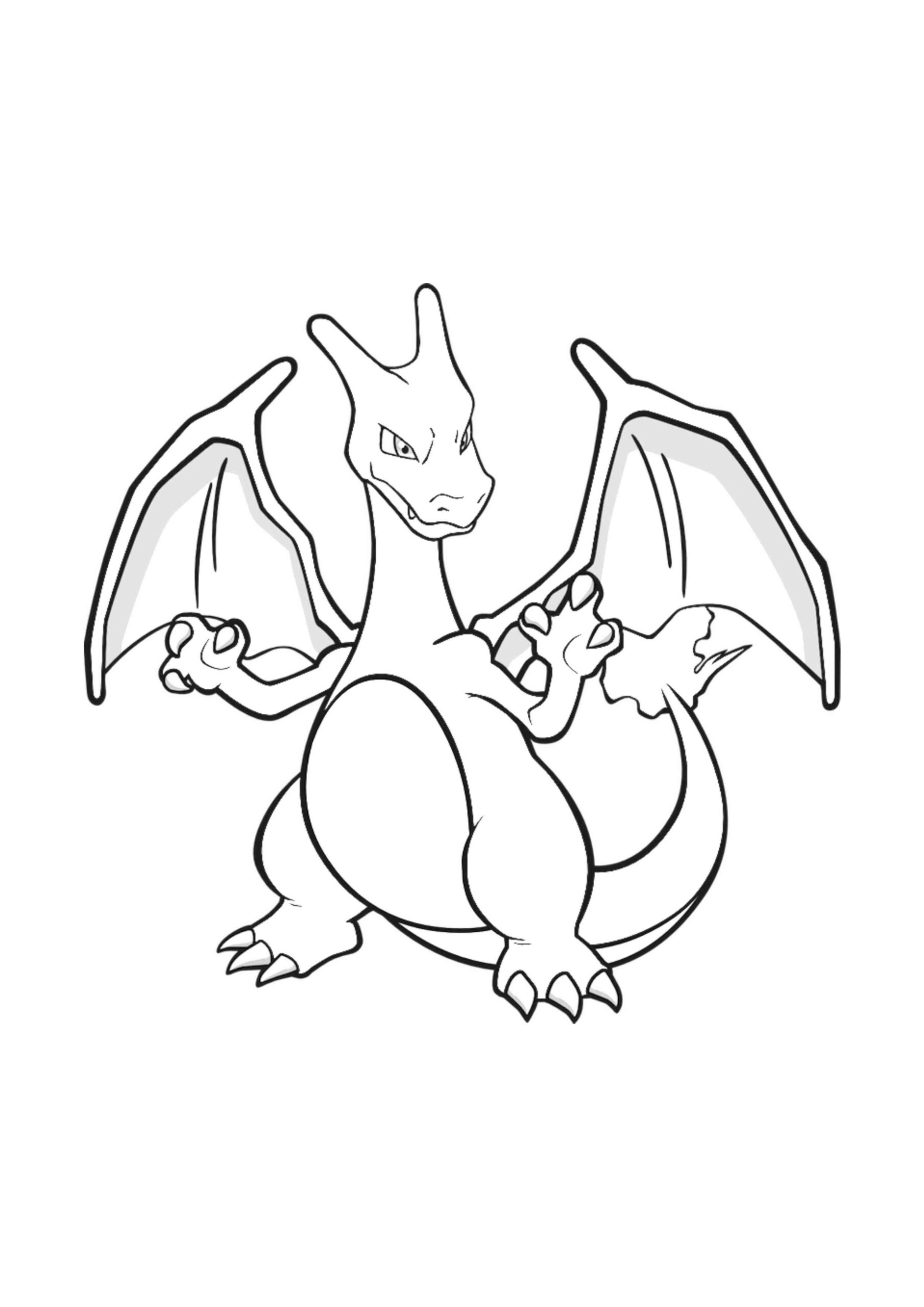 Desenho de Charizard Pokemon Desenho Colorir Imprimir 20