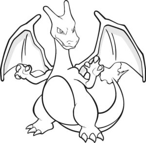Desenho de Charizard Pokemon Desenho Colorir Imprimir 24