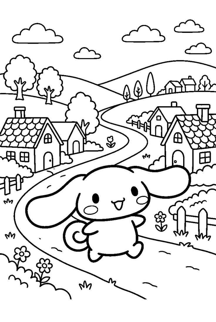 Desenho de Cinnamoroll Desenho Colorir Imprimir 02