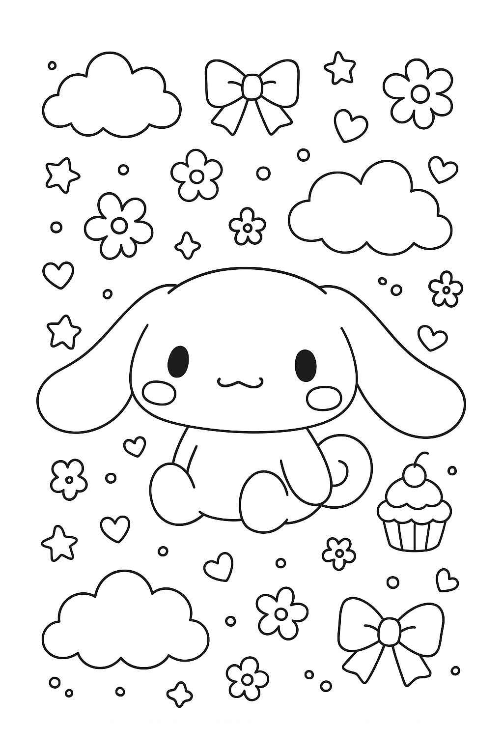 Desenho de Cinnamoroll Desenho Colorir Imprimir 03