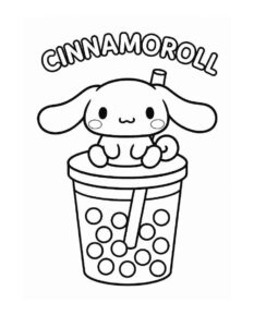 Desenho de Cinnamoroll Desenho Colorir Imprimir 04