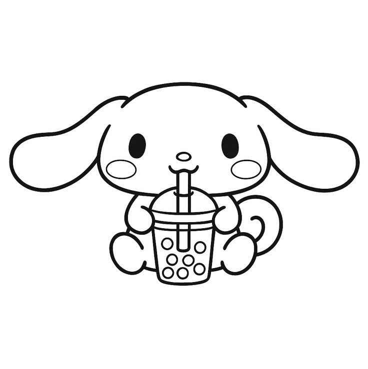 Desenho de Cinnamoroll Desenho Colorir Imprimir 05