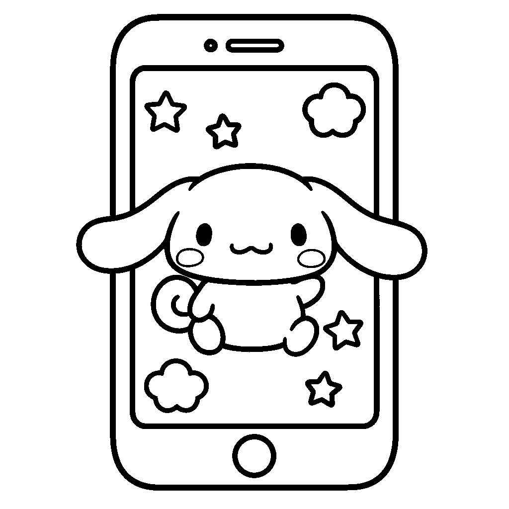Desenho de Cinnamoroll Desenho Colorir Imprimir 06