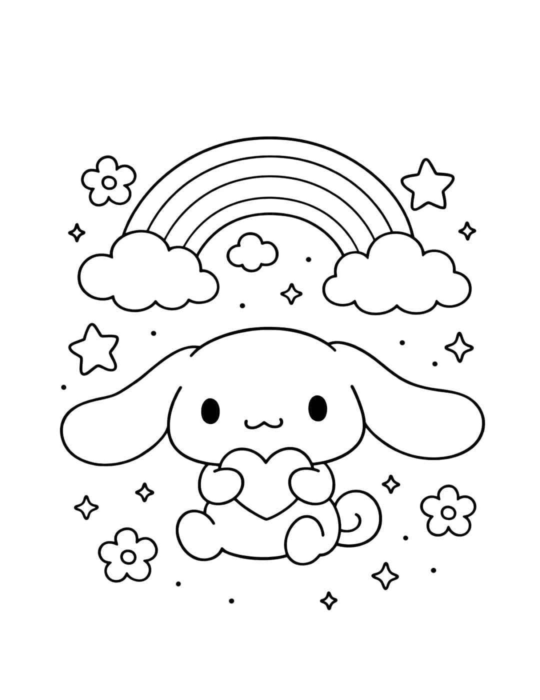 Desenho de Cinnamoroll Desenho Colorir Imprimir 07